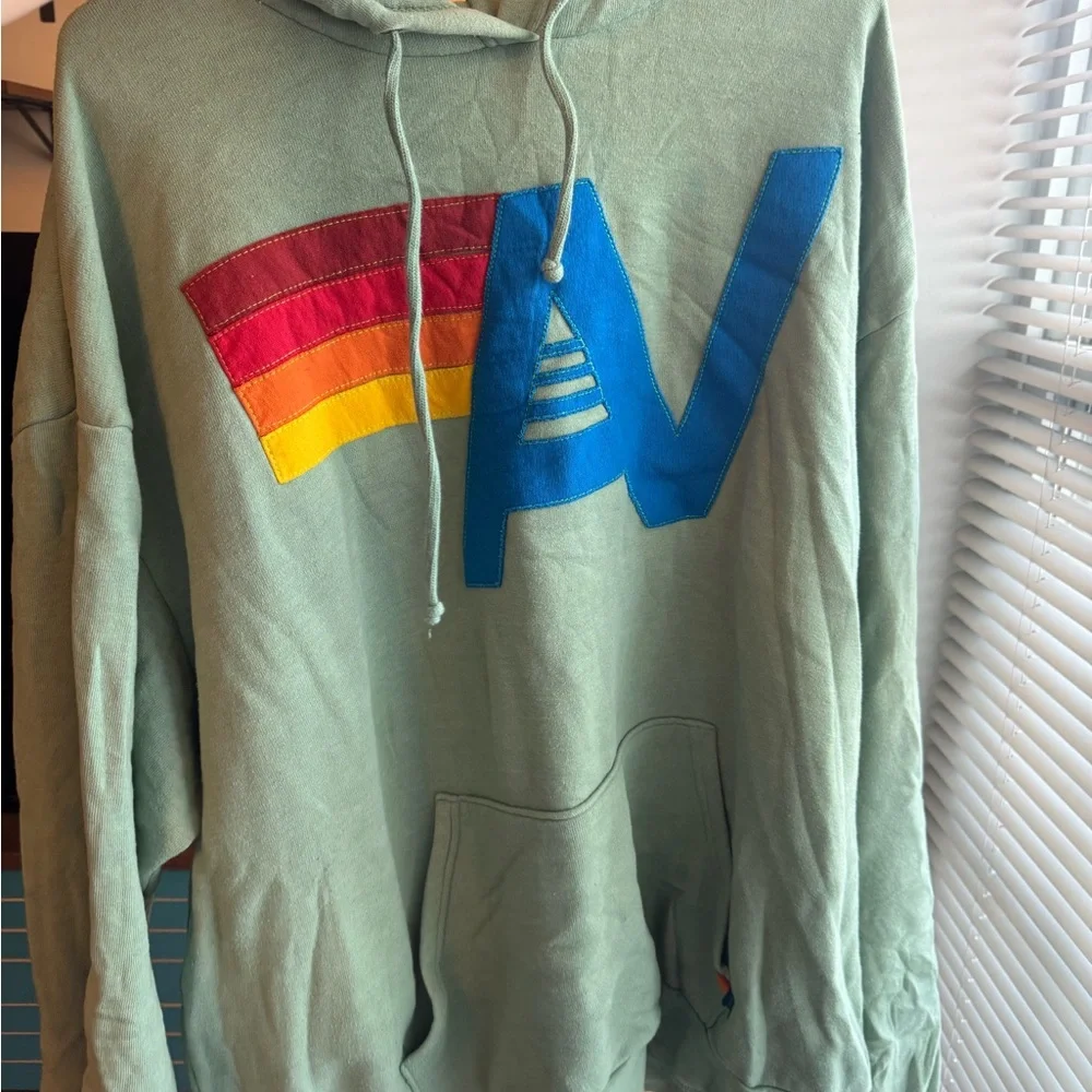 Aviator Nation Sage Hoodie with Multicolor Logo - Picture 4 of 5